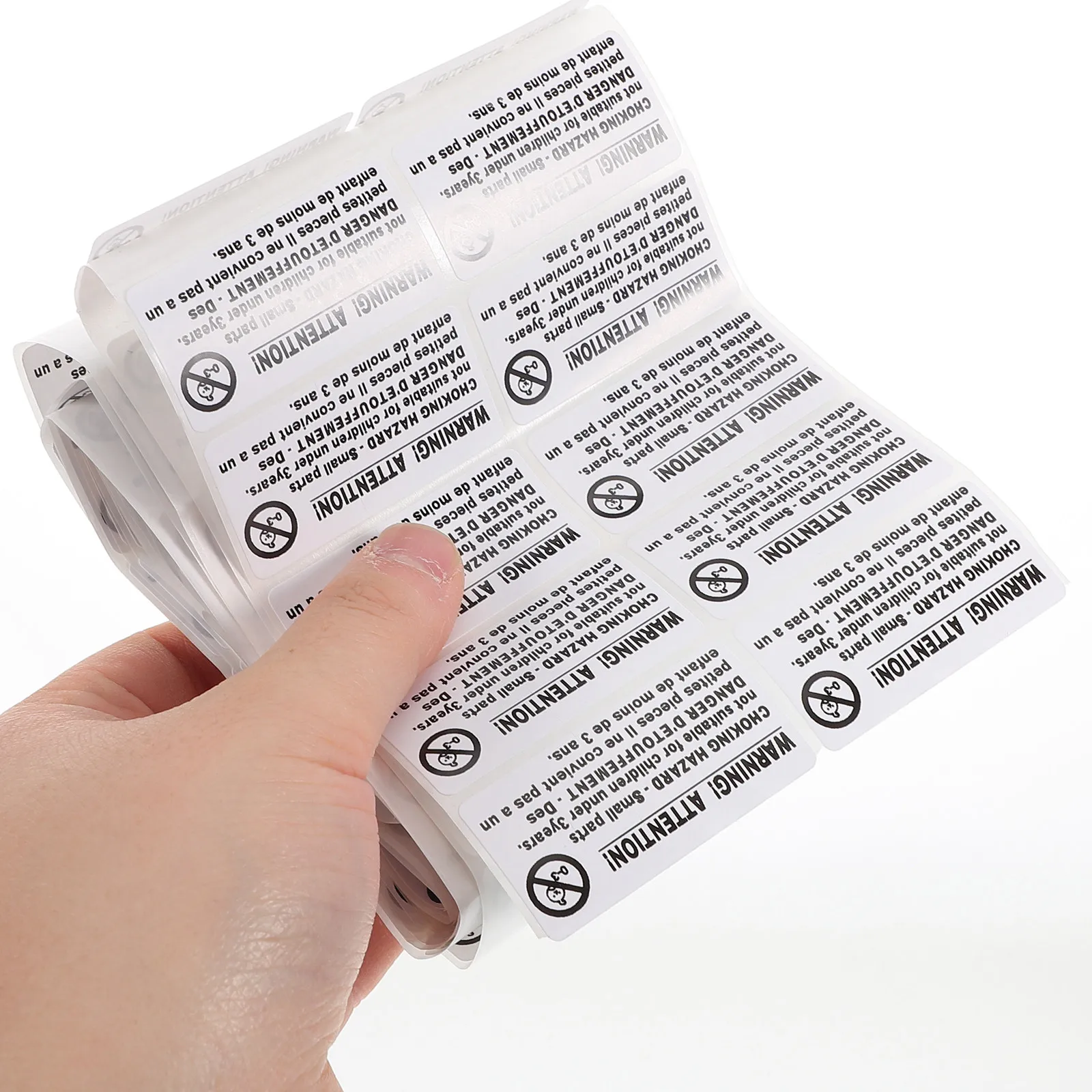 

200Pcs Suffocation Warning Labels Choking Hazard Stickers Strong Adhesive for Polybag Packaging Shipping Not for Under