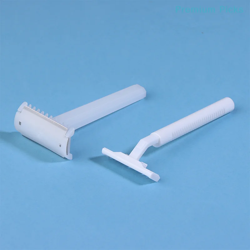 portable10Pcs  Disposable Razors For Women Men's Sanitary Shaver 1 Or 2 Layer  Stainless Blade Hair Remove Tool
