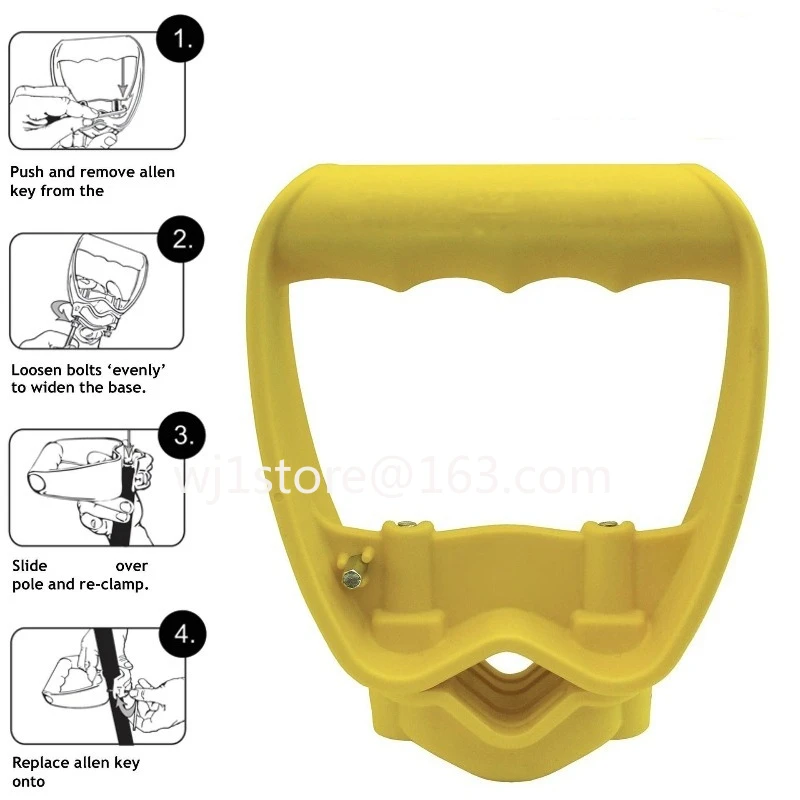 Adjustable shovel labor-saving handle Ergonomic shovel handle Retractable garden tool accessories