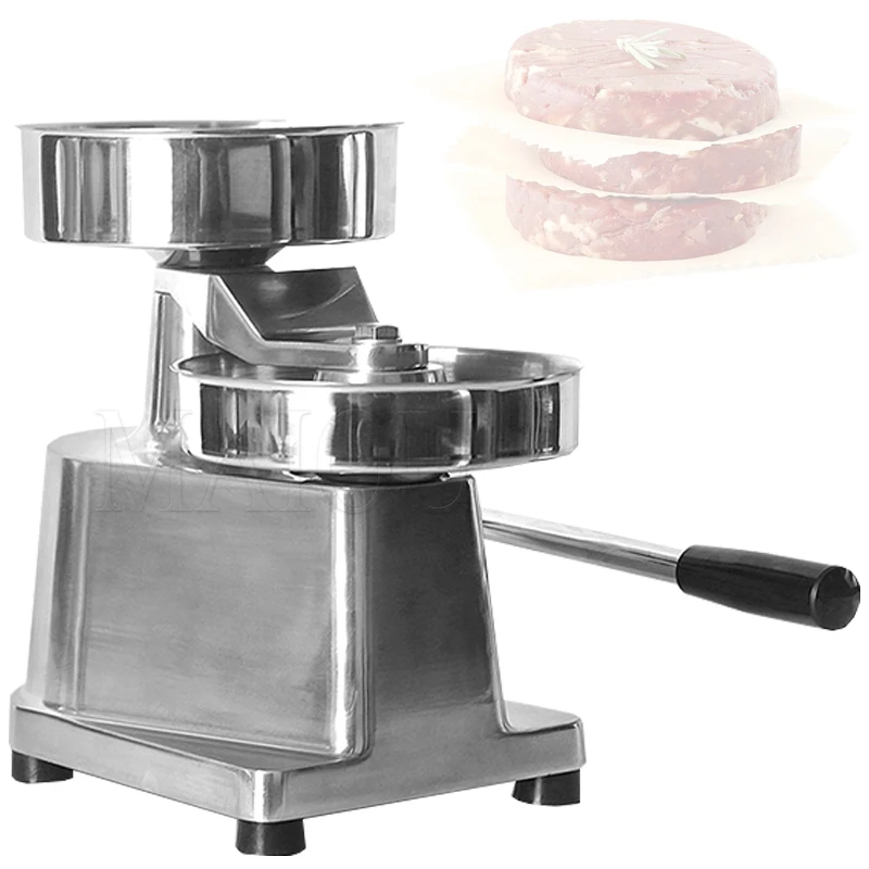 

Burger Press Manual Hamburger Patty Maker Burger Machine Stainless Steel Meat Pie Forming 100/130/150mm Kitchen Tool