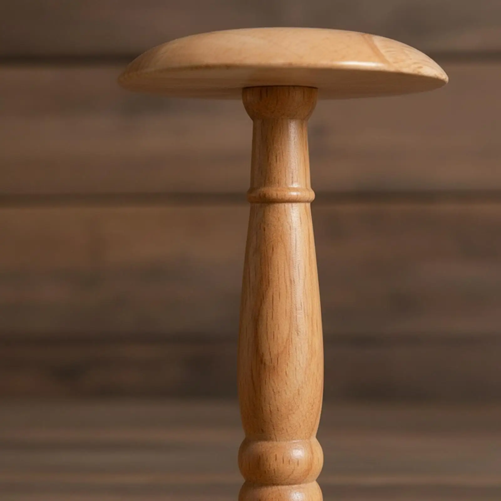 Wooden Hat Stand for Men Women Hat Hanger Organizer for Closet Shelf Countertop Display