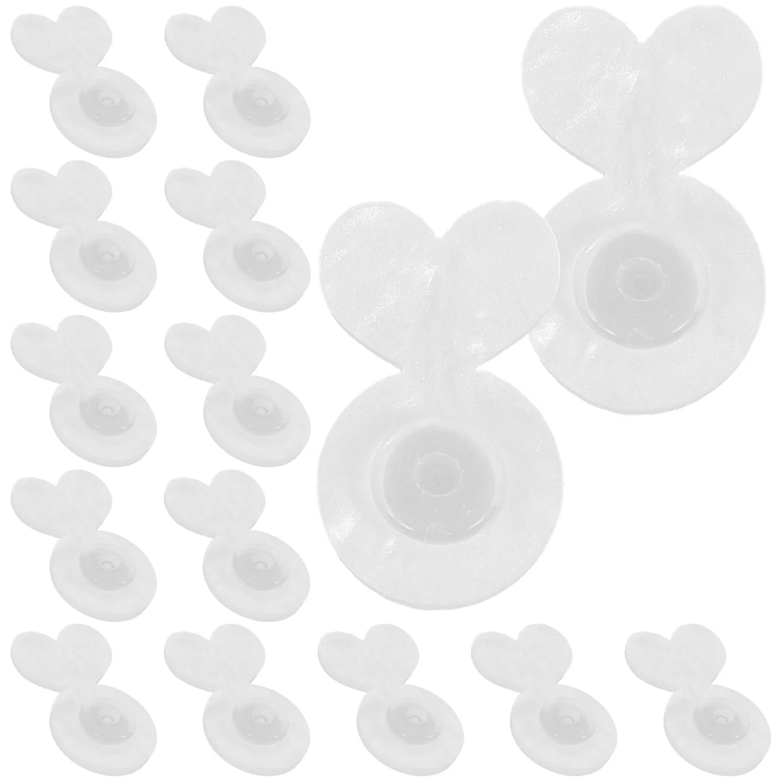 20Pcs Silicone Earring Backs Flexible Comfortable Secure Locking Stoppers Replacement Jewelry Accessories Earring Pin Backs