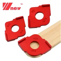 3pcs/set Woodworking Trimming Radius Jig Radius Corners Router Templates Aluminium Alloy Quick-Jig R5 R10 R15 R20 R25 R30