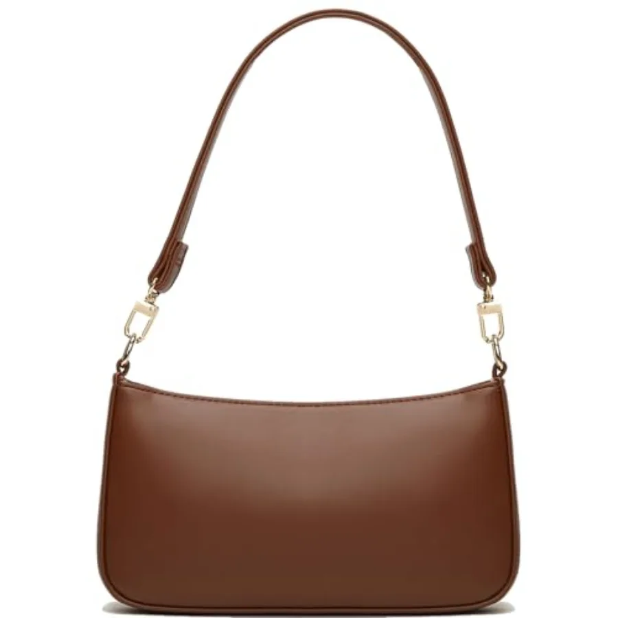 Shoulder Bag for Women Retro Vegan Leather Classic Clutch Tote HandBags Purses with Zipper Closure