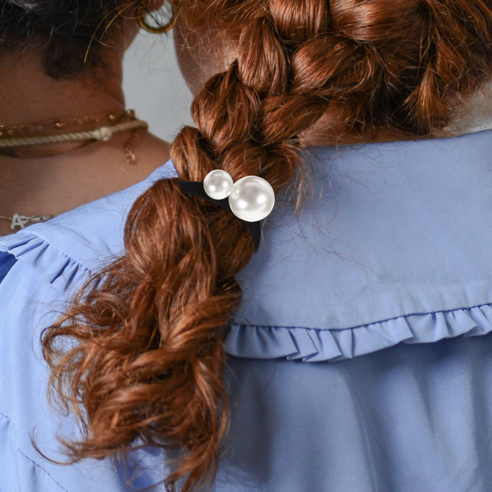 

3Pcs Pearl Elastic Hair Bands Hair Ties for Women Girls Stylish Ponytail Holders Perfect Daily Use Gift Pearl Ponytail Holder