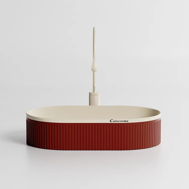 

Ceramic counter basin, bathroom, vertical pattern wash basin, basin, household balcony wash basi