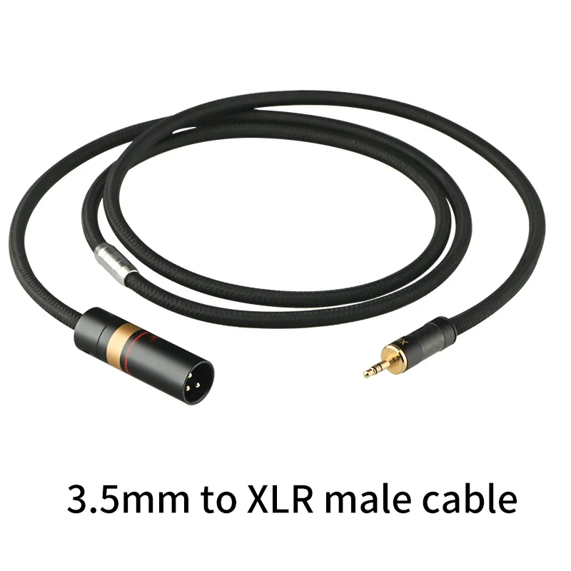 Xangsane 5NOCC 3.5mm to XLR male female audio cable computer laptop microphone speaker cable balance conversion cable
