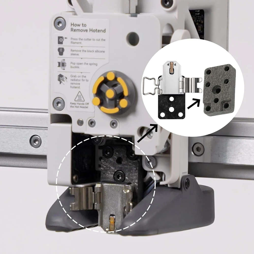 

Нагревательная сборка Hotend Синтетический камень серии A1, высокотемпературная изоляция до 300 ℃ Мини-3D-принтер для Bambu Lab A1/A1