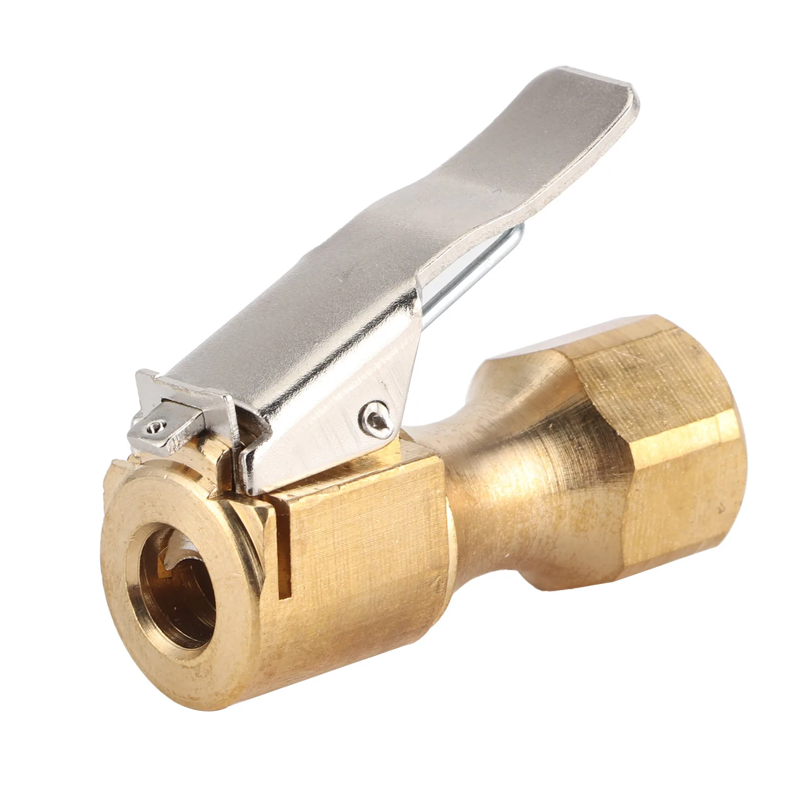 Inflatiebandenventiel Bandenpompventiel Connector Snelle clip-on luchtpompadapter voor auto- en motorinflatie