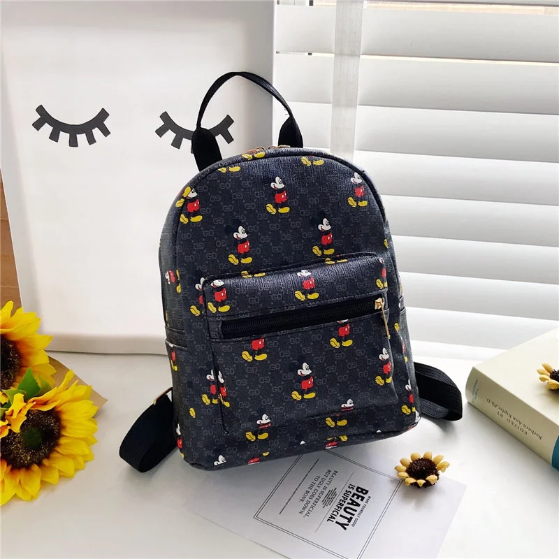 Cute cartoon Mickey Mouse new Sanrio mini student schoolbag fashionable versatile trend casual children's backpack