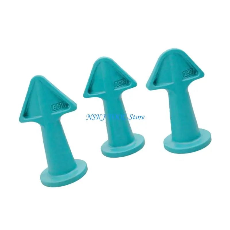 L8RC 3Pcs Silicone Scraping Trowel Caulking Nozzle Sealant Nozzle Scraping Set