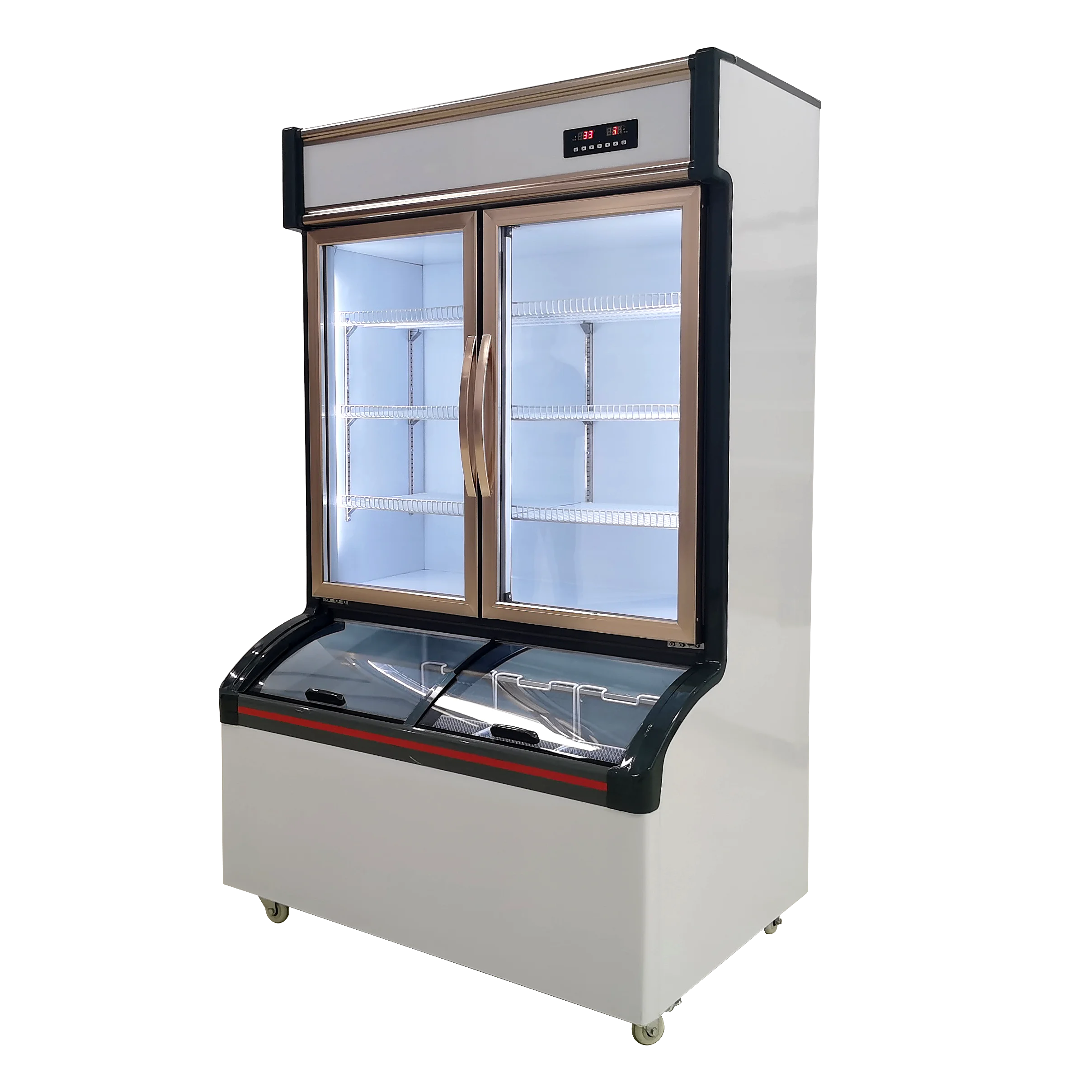 commercial cooler ice cream freezer glass door island freezer upright glass door refrigerator refrigerated showcase