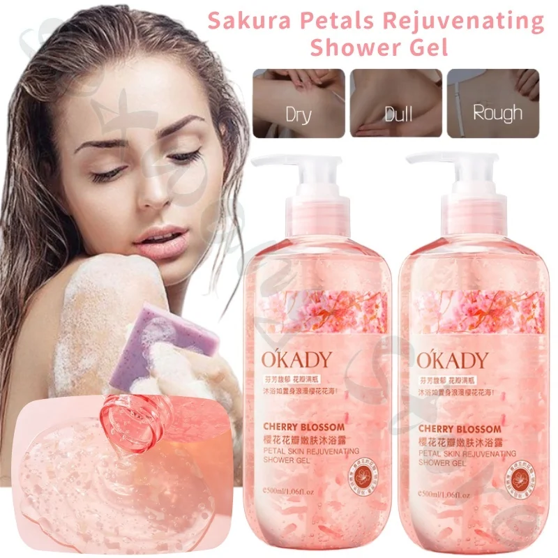 

Sakura petal rejuvenating shower gel cleans excess oil and dirt, moisturizes and refreshes, improves dry and rough skin