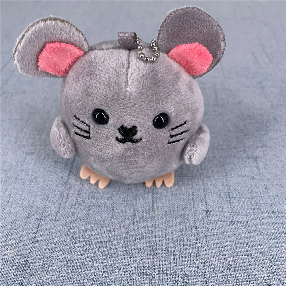 10CM Little Gray Mouse Cute Plush Toy , Stuffed Animal Toy , Key Chain Pendant Party Gift Plush Doll