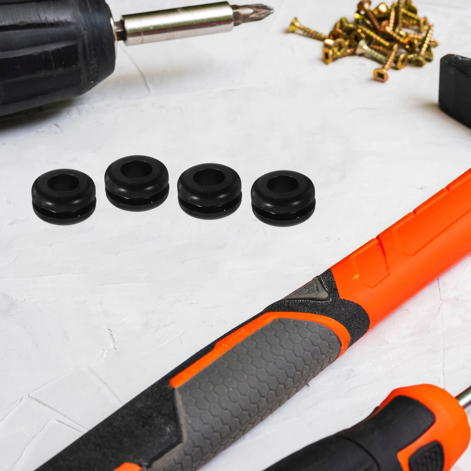 

50pcs 5mmx10mm Black High Temperature Silicone Cable Protectors Wire Covers for Electrical Circuits Fence Nets