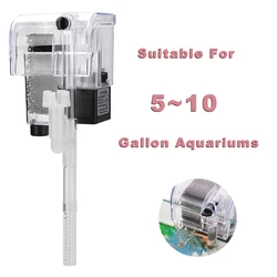Fish Tank Filter Waterfall External Filter Fish Tank Oxygen Pump Mini Turtle Tank 2 Filter Cotton Multi-stage Filtration System