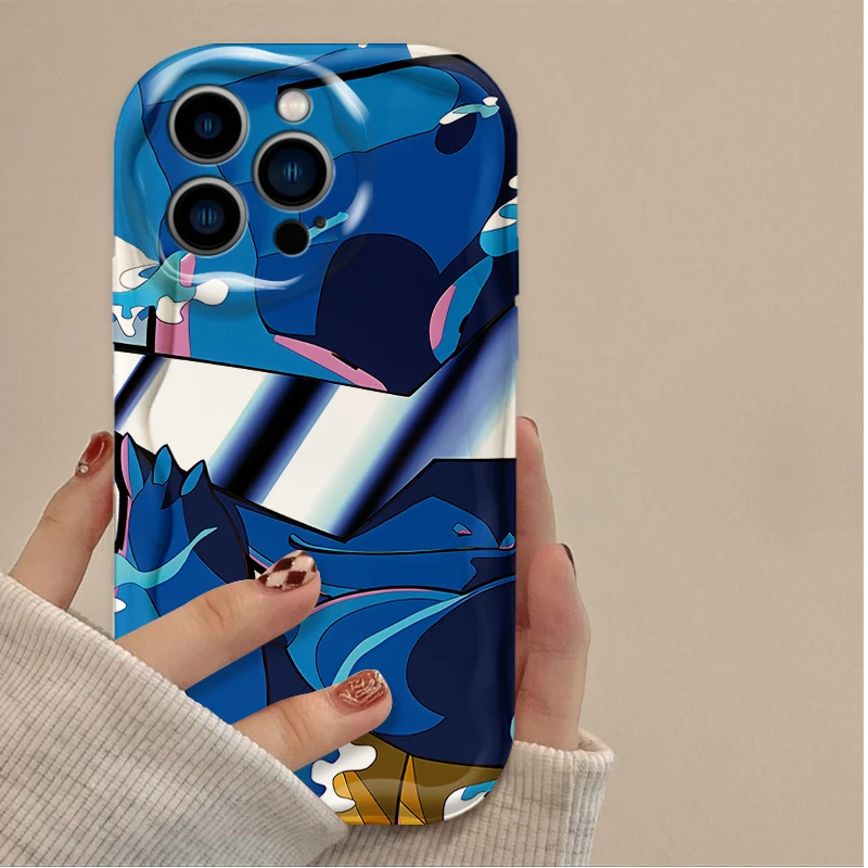 Cartoon P-Pokemon Pikachu Squirtle Case For iPhone 15 14 13 12 11 Pro Max X XR XS 8 7 6 6S Plus SE 2020 Silicone Shockproof Etui