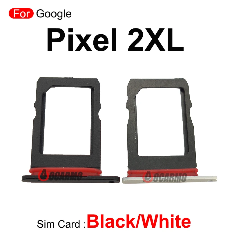 SIM 카드 트레이 슬롯 교체 부품, 구글 픽셀 2 XL 2xl, 블랙 화이트