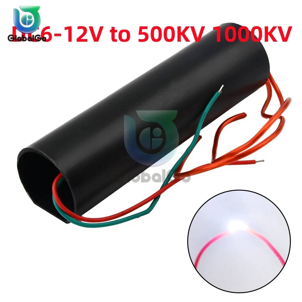 DC6-12V Bis 500KV 1000KV Boost Step Up Module High Voltage Generator Pulse Arc Generator Ignition Coil Module