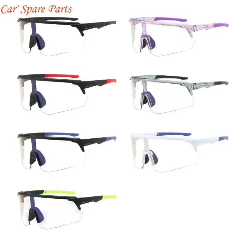 

Y4UA Photochromic Motorcycle Glasses Auto Tinting Lens UV Safety Eyewear