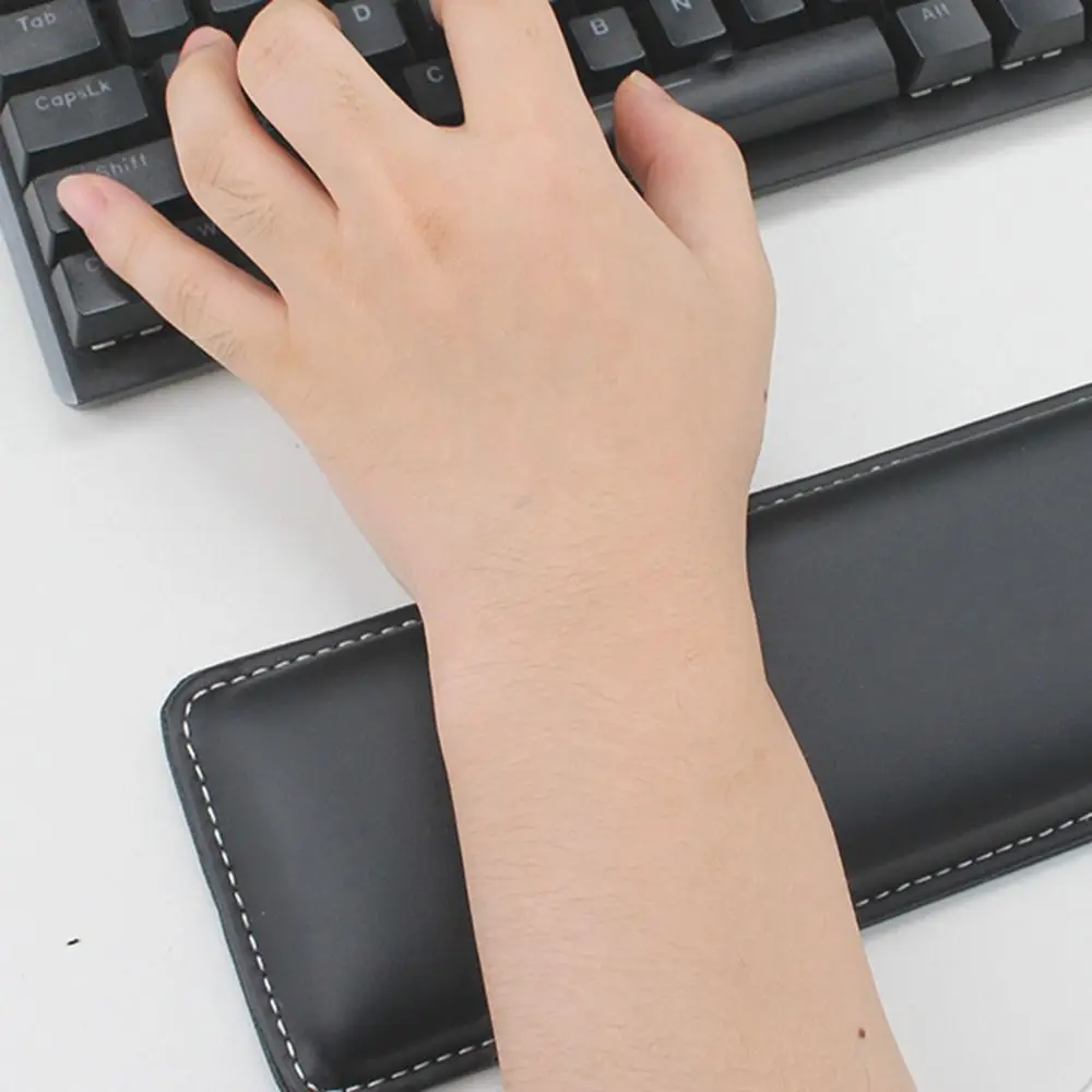 2Pcs/Set Slow Rebound Wrist Support Mouse Pad Creative Comfort Wristband Mouse Mat Non-Slip Soft Keyboard Hand Cushion Desktop