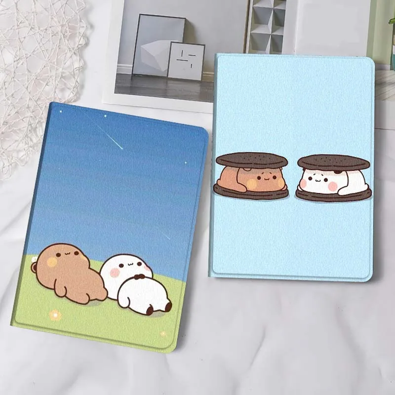 

Cute Bear Starry Sky For iPad Pro Air Mini 2 3 4 5 6 7 6th 7th 10th 11th 10.2 9.7 10.5 11 Foldable Tablet Case Gift