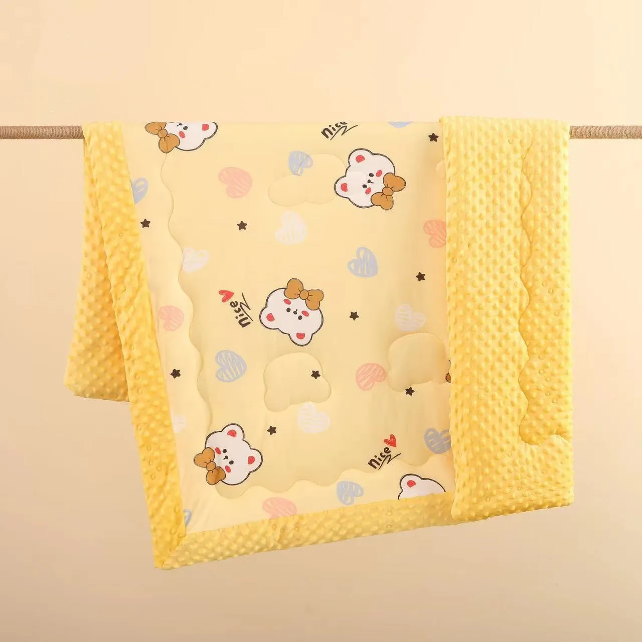 

Autumn and Winter feather silk cotton thick quilt baby beanie bed blanket baby quilt child comfort newborn swaddling quilt