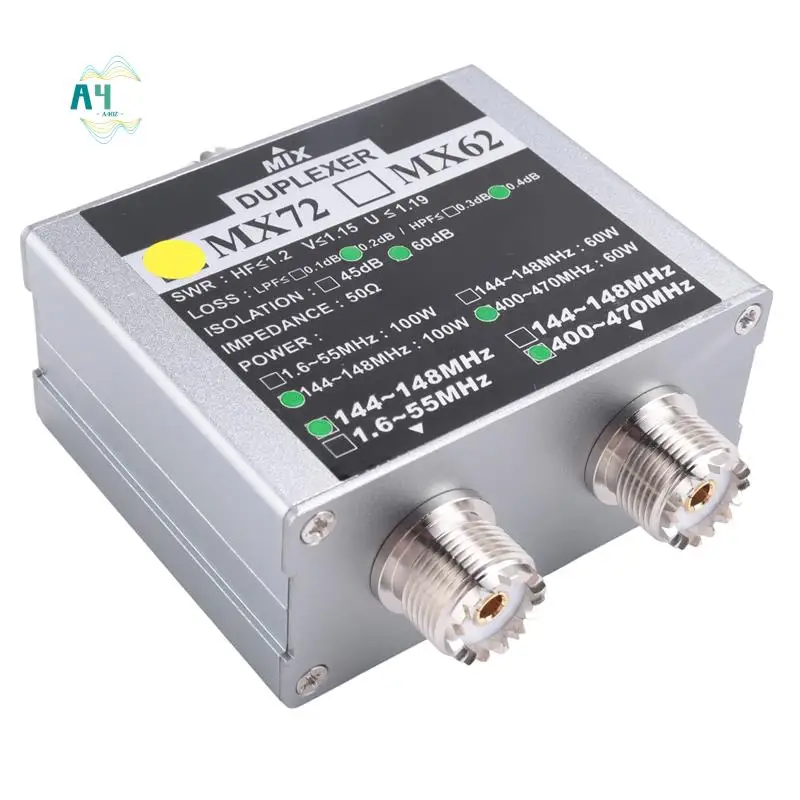 

A40Z- Walkie Talkie Ham VHF UHF Трехдиапазонный любительский двухсторонний радиоантенна Combiner MX72 60-100 Вт Дуплексер линейной антенны