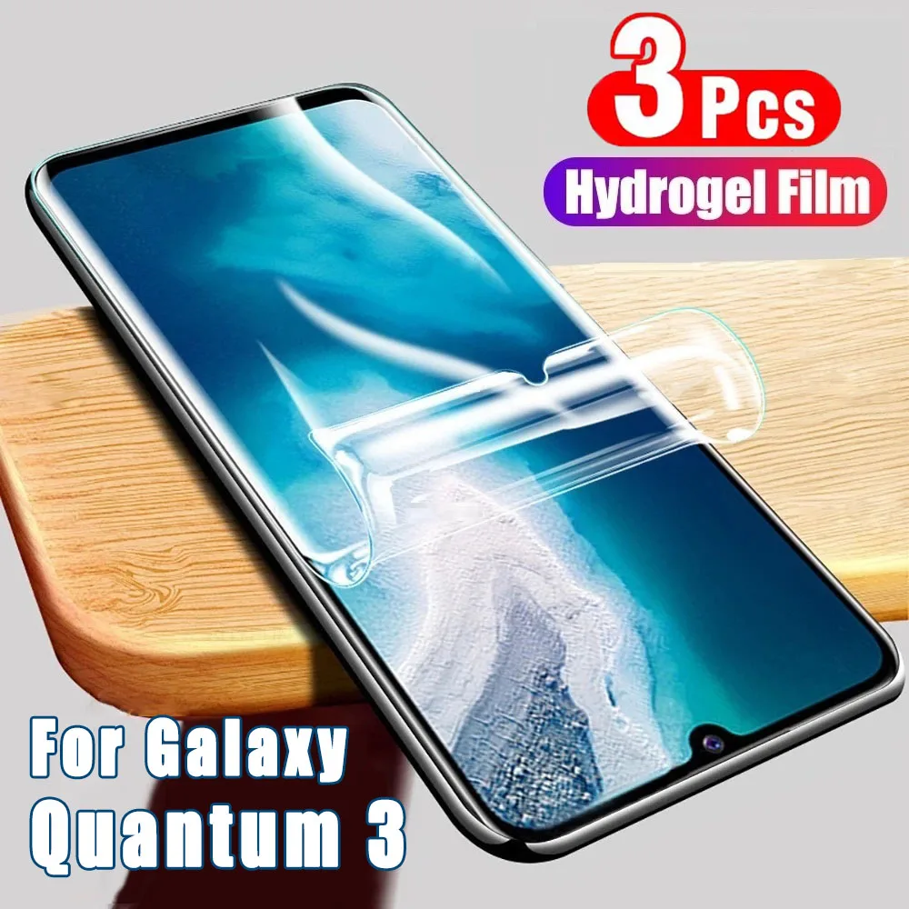 B8 3Pcs Hydrogel Film For Samsung Galaxy Quantum 3 Soft Screen Protector