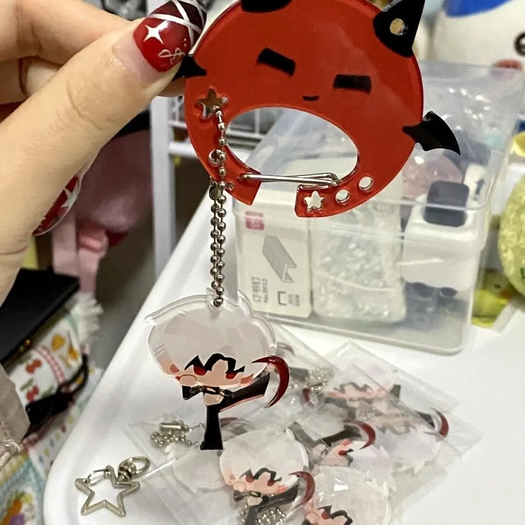 Anime Liefde en Deepspace Sylus Acryl sleutelhanger Accessaries Tas Hanger Gift Leuke Knapzak Charme Sleutelhanger Halloween Geschenken