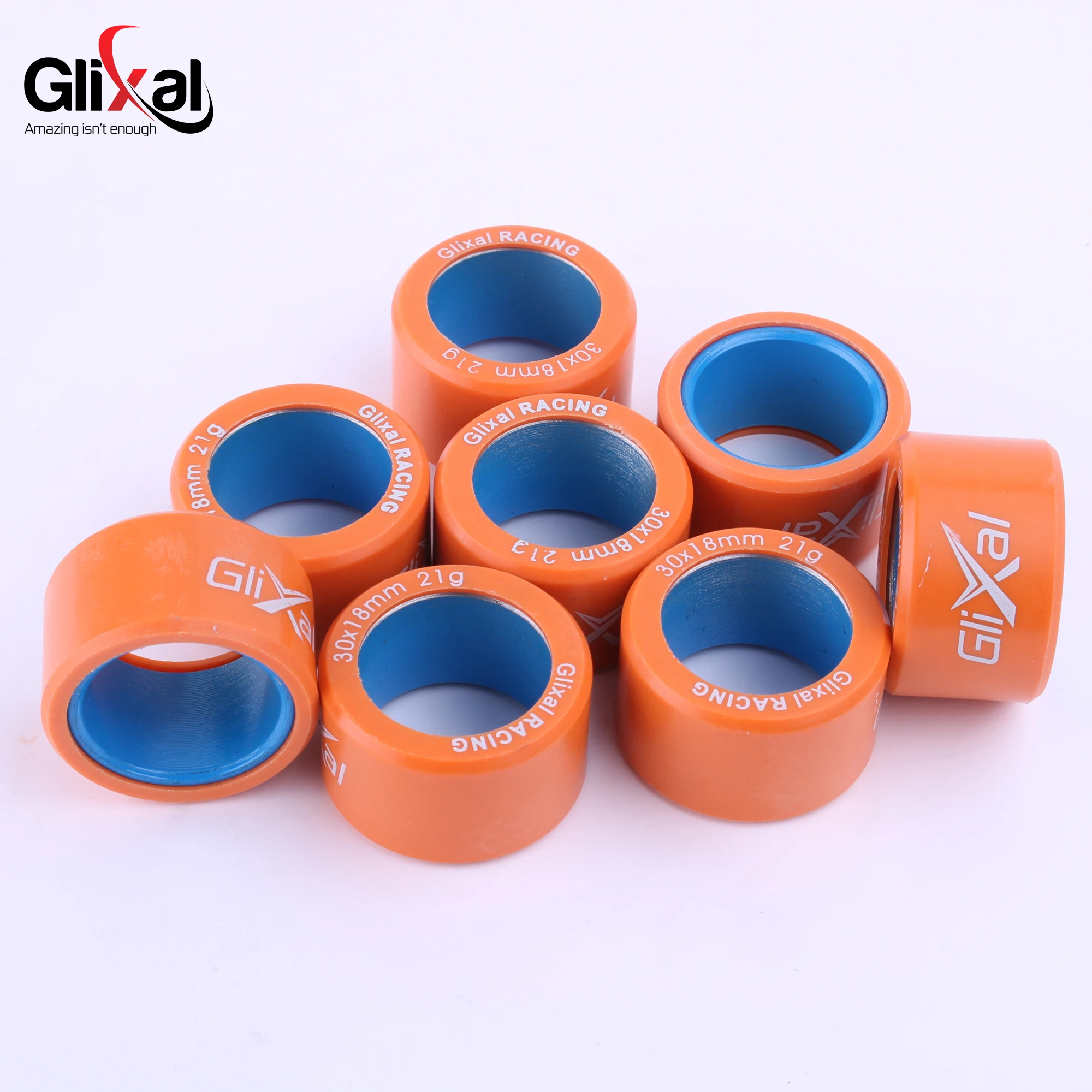 Glixal 30x18mm Heavy-Duty Racing Variator Roller Weights for CFMOTO X5 X6 X8 CF500 Suzuki Kingquad Arctic Cat 1000 ATV UTV Quads
