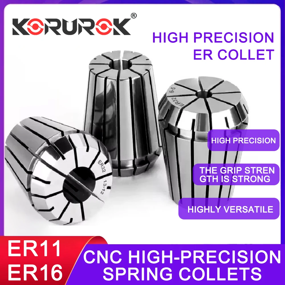 ER11 ER16 Spring Collet Chuck 0.005mm for CNC Milling Holder Engraving Machine Holder Chuck Tool Holding Quick Change Tool Post