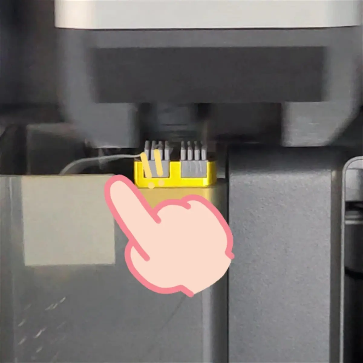 

BOFF Nozzle Brush for Bambu Lab P1P P1S X1 X1C Nozzle Wiper Silicone Brush Mounted Scrubbers Print Head Cleaner Wiping