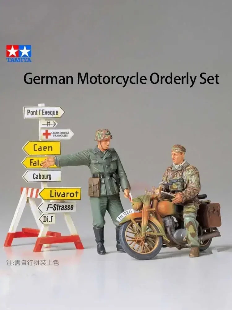 

1/35 TAMIYA model 35241 German Motorcycle Orderly Set assembly Scale diy toys Model Kit