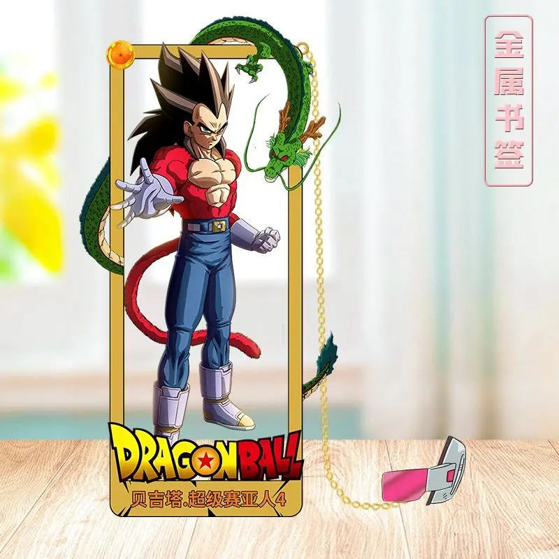Neues Dragon Ball Son Goku Lesezeichen: Hochwertiges Cartoon-Charakter-Design, Kreatives Hohles Metall-Schreibwaren-Anhänger für Studenten – Detail 5