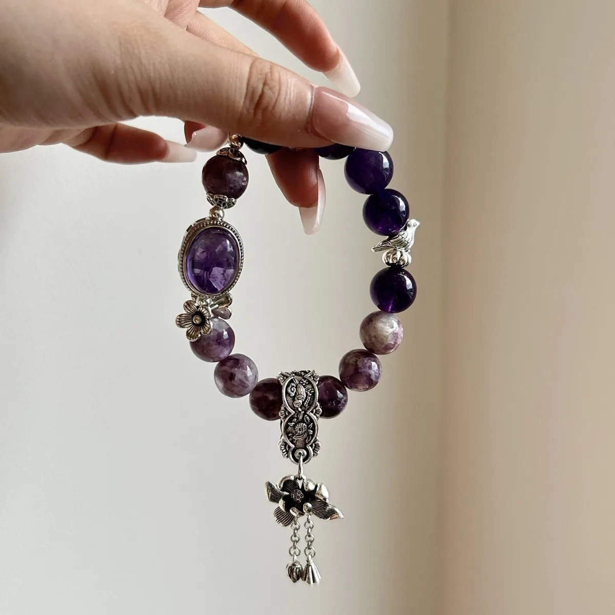 natural-amethyst-bracelet-nine-purple-from-the-fire-transfer-beads-purple-lithium-mica-crystal-bracelet-sf-direct