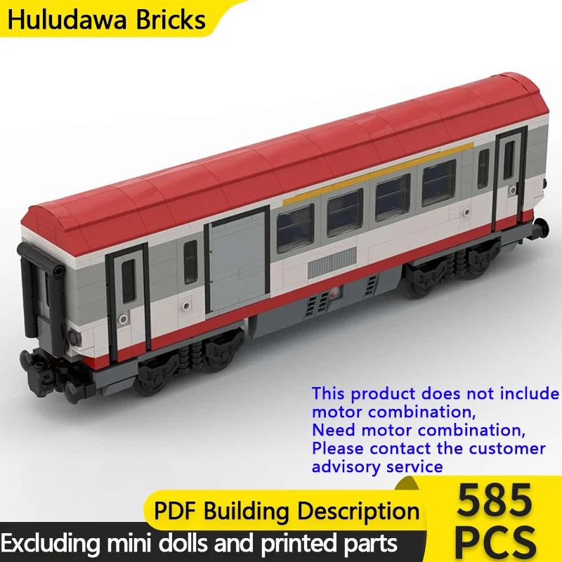 

Модель городской автомобиль MOC, строительные кирпичи, экспресс-поезд, багажная каретка, модульная технология, подарки, праздник, сборка, детские игрушки, костюм