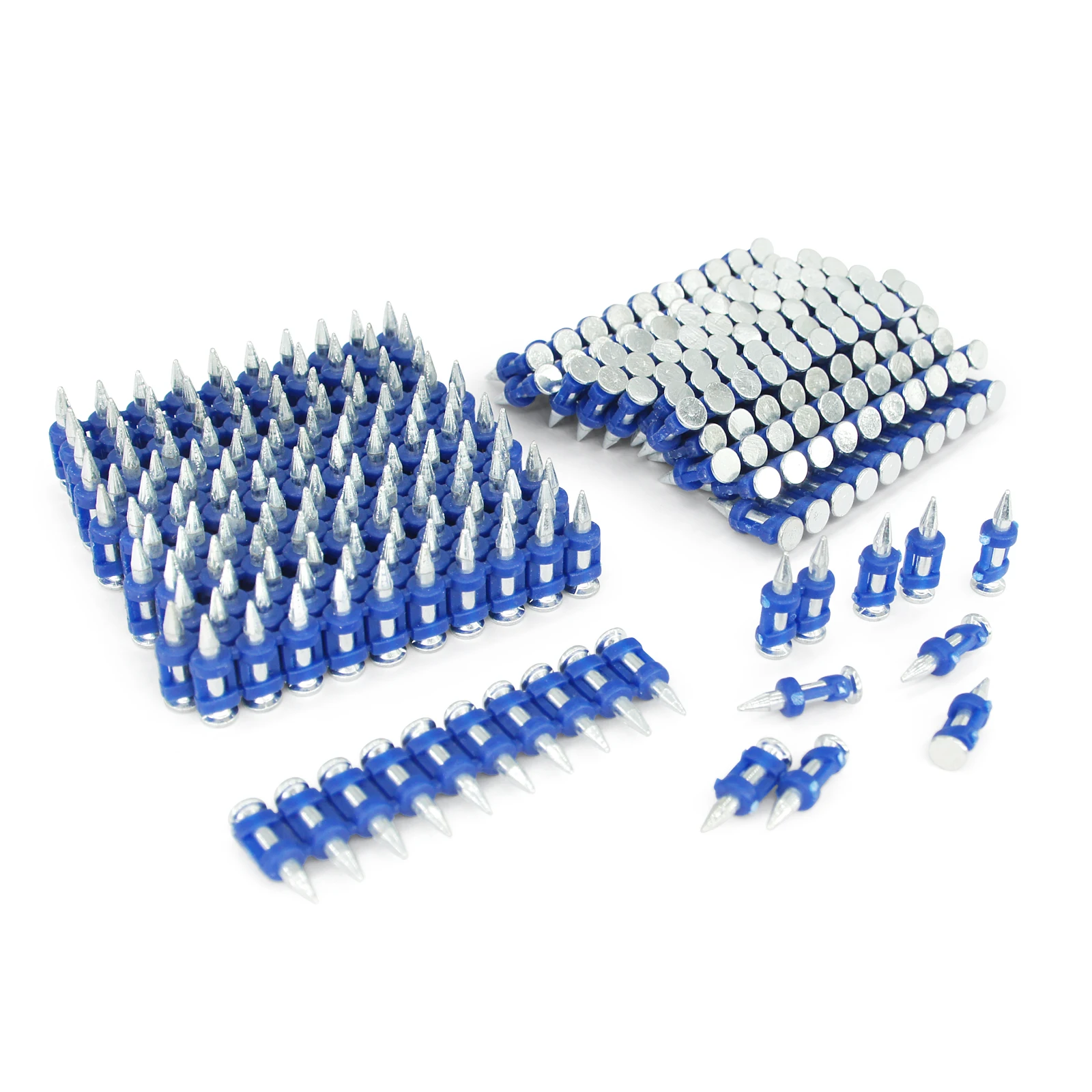 800pcs,1000pcs/box Nails 3/4’’-1 1/2’’(19-38mm) Length For Gas Concrete Nail Gun and Board Al-Alloy Window Frame Gas Nail