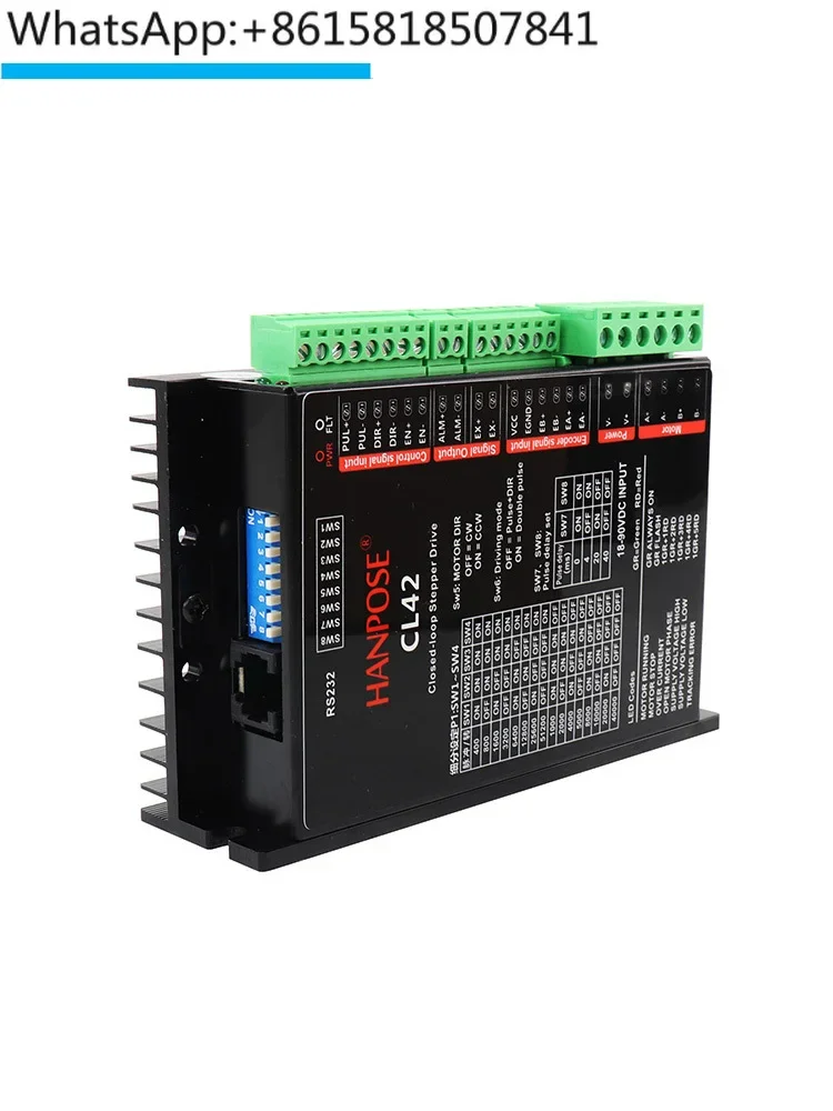 Low cost, high-speed, and high torque two-phase closed-loop control board for CL42 DC closed-loop stepper motor driver