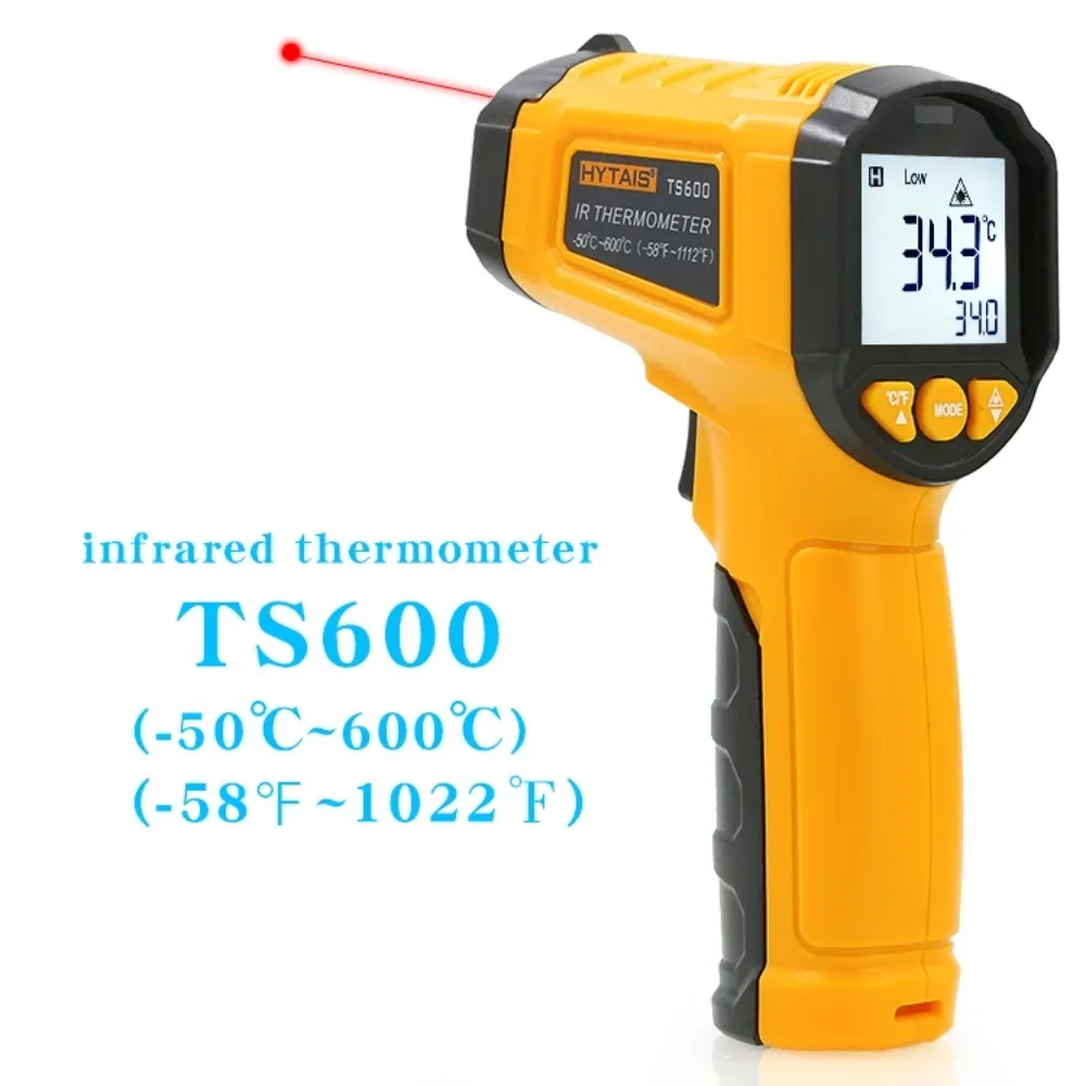 

New TS380 TS600 Infrared Thermometer High Accuracy Handheld Digital Thermometer Non-Contact Laser Heat Tester Household