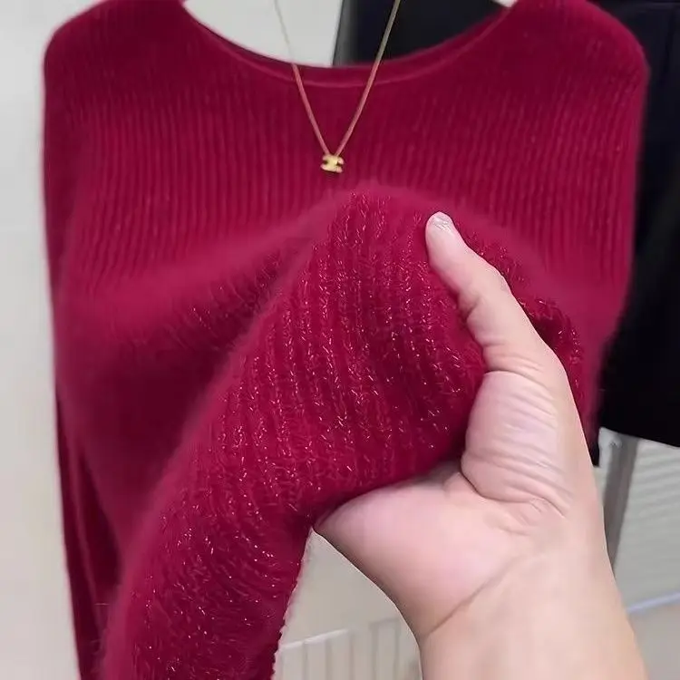 Short Knitted Sweater Non-Balloning Autumn Winter Women's Fashion Guangzhou Thirteenth Factory Yangon Big Lang Knitwear