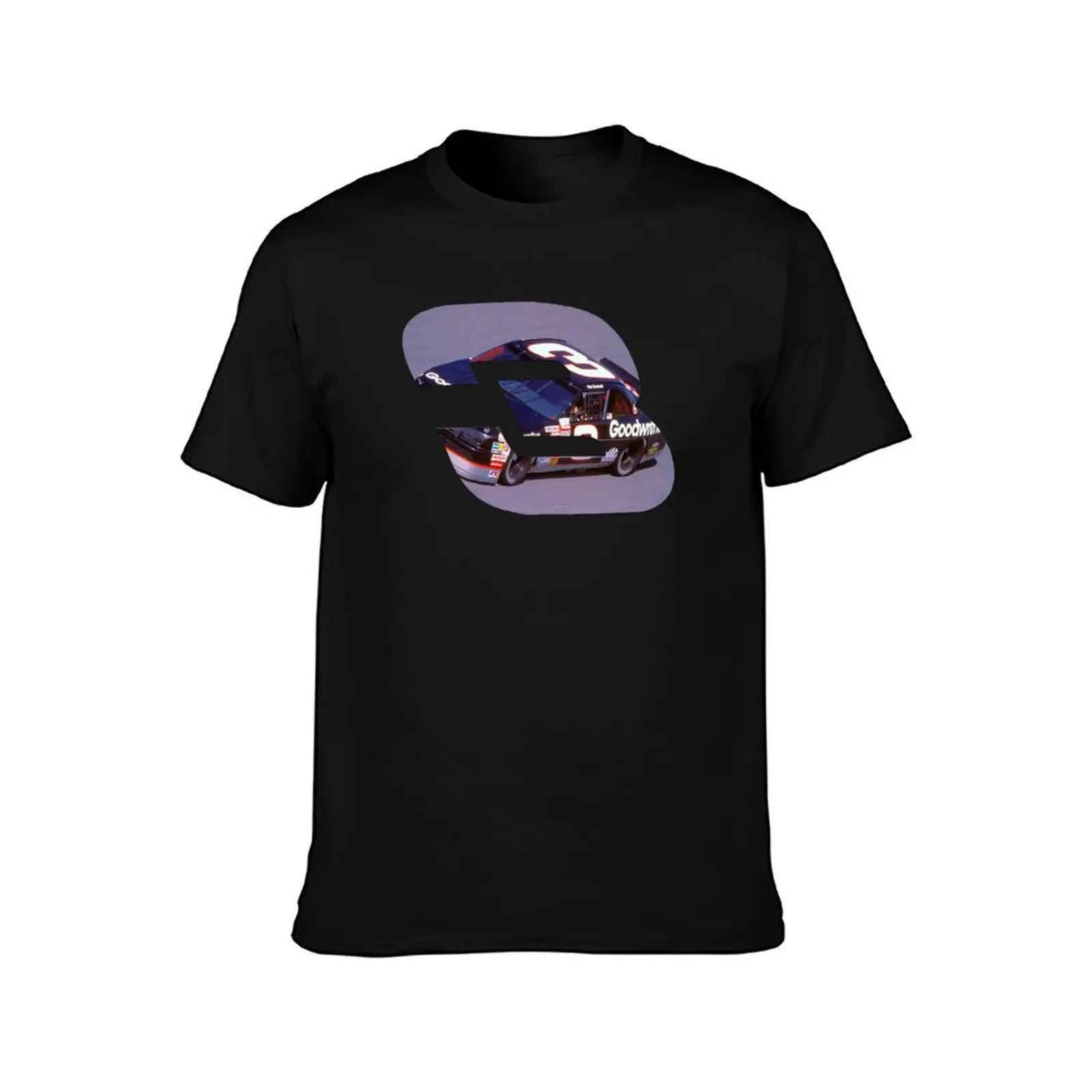 Earnhardt Car 3 T-Shirt, Summer Casual Cotton Tee, Oversized Streetwear Tops, Vintage Graphic Print, Loose Fit Short Sleeve