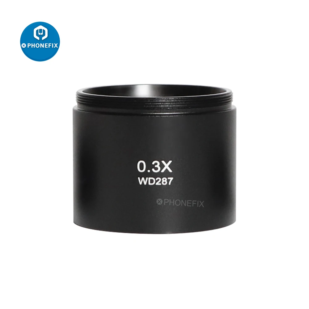 Imagem -05 - Lente de Vidro Auxiliar de 0.5x 0.7x 2.0x Lente de Vidro com Zoom Estéreo Peças de Microscópio para Câmera Wd165