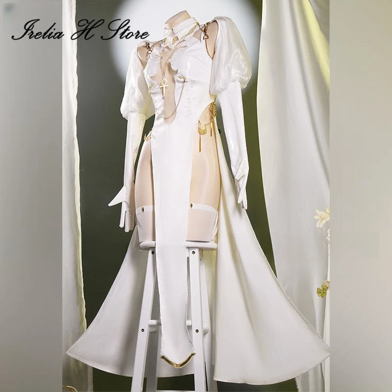 Irelia H Anime Nun PU Sexy Lingeries leather Cosplay Costume Angel Sexy Dress private photo shoots Halloween Costumes