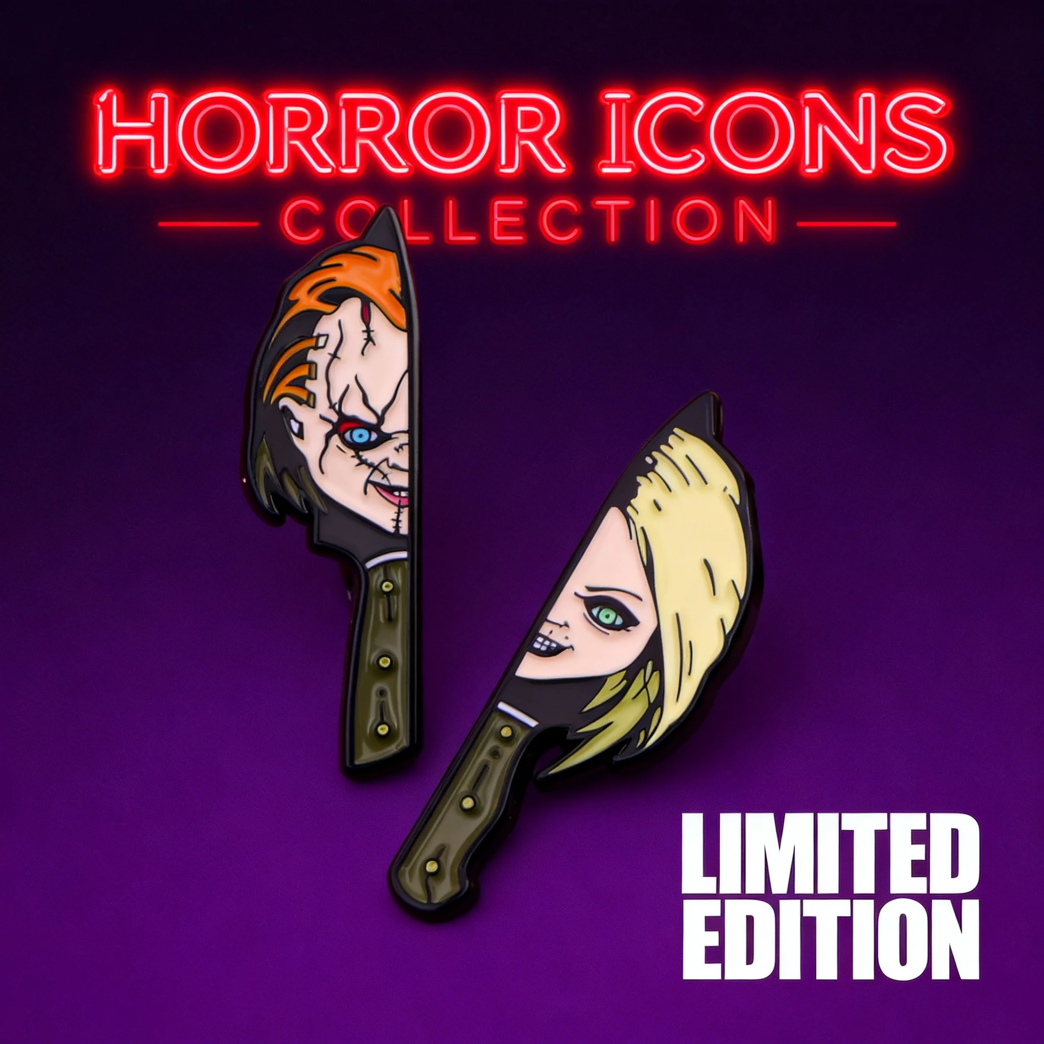 

Horror Halloween Couple Enamel Pin Badges for Women Men Backpack Brooch Lapel Pins Cosplay Jewelry Accessories Toys Gift