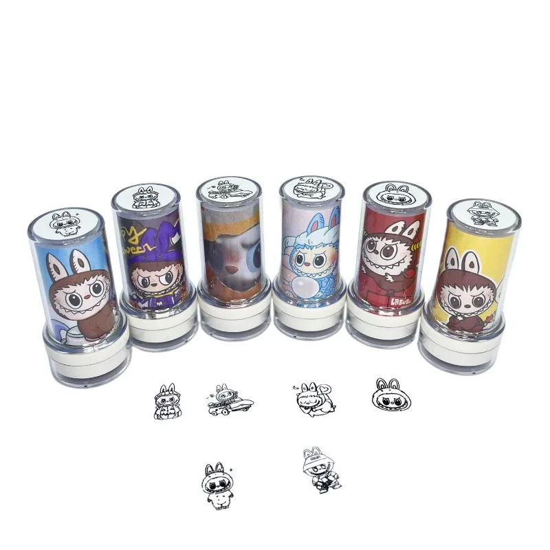 Labubu karikatür animasyon periferik yaratıcı kawaii sevimli ifade anaokulu ödül damgası diy el kitabı hediyesi olarak kullanılabilir