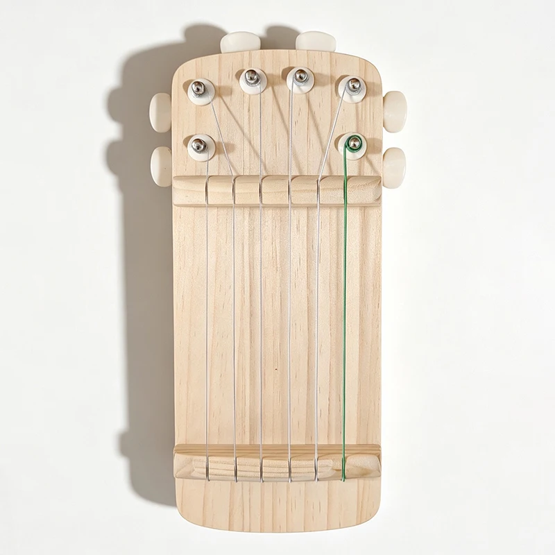 Right Hand Guzheng Finger Trainer 6 String Zither Basic Skills Exerciser Wooden Beginners Zither Practice Tool Portable Parts