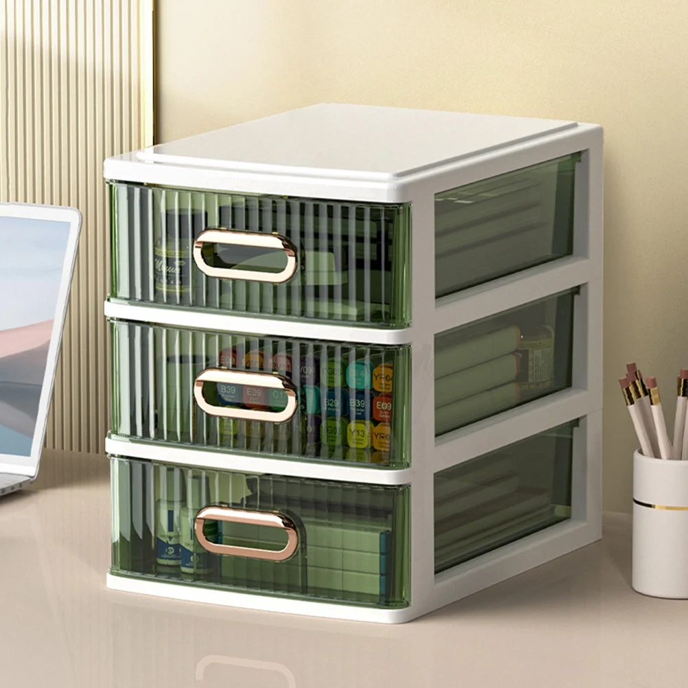 

Drawers Organizer Storage Container Cabinet Locker Holder Desktop Case Plastic Type Office