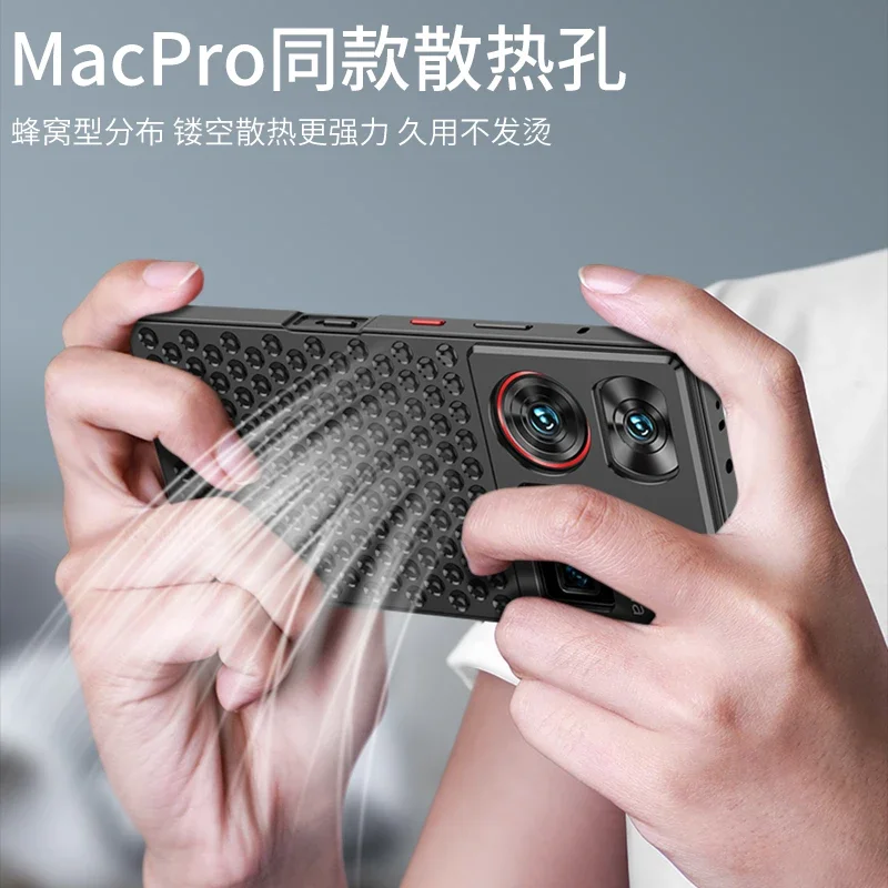 For ZTE Nubia Z60 Ultra Z70 Case Luxury Honeycomb Heat Dissipation Aluminum Frame Metal Back Cover For Nubia Z60 Z70 Ultra Cases