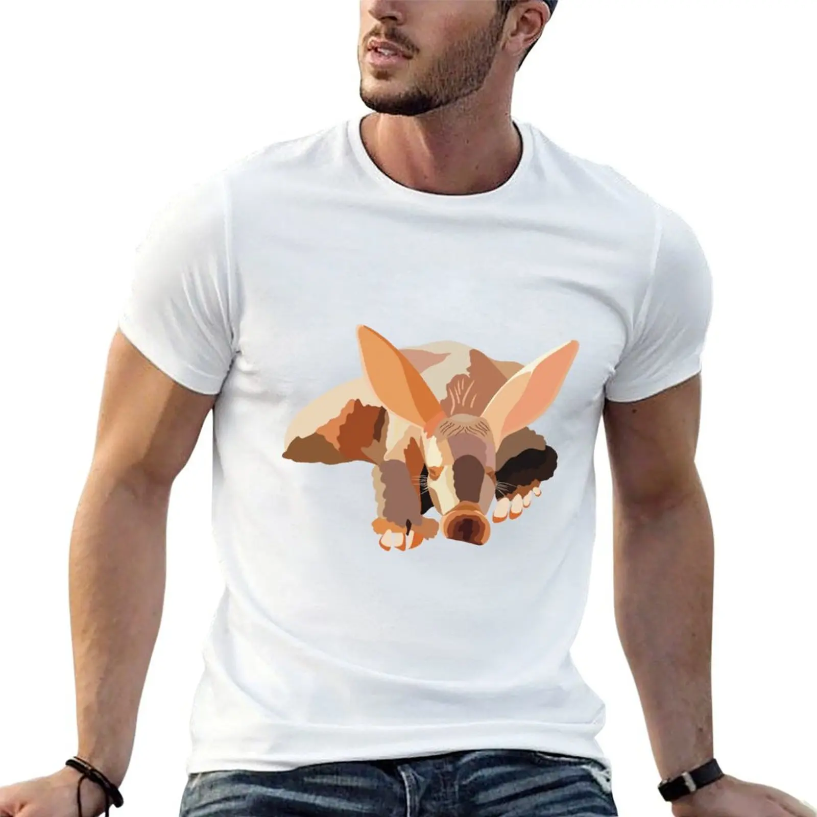

cotton T-Shirt t A man Aardvark cotton tshirt 100% for shirts funny is for